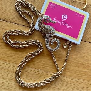 Lilly Pulitzer for Target Gold Seahorse Necklace